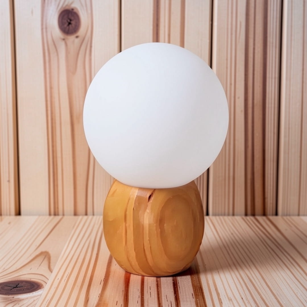 Lampe De Chevet Boule Blanche