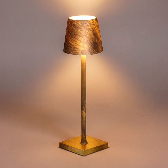 Lampe de Chevet Doré Vieilli