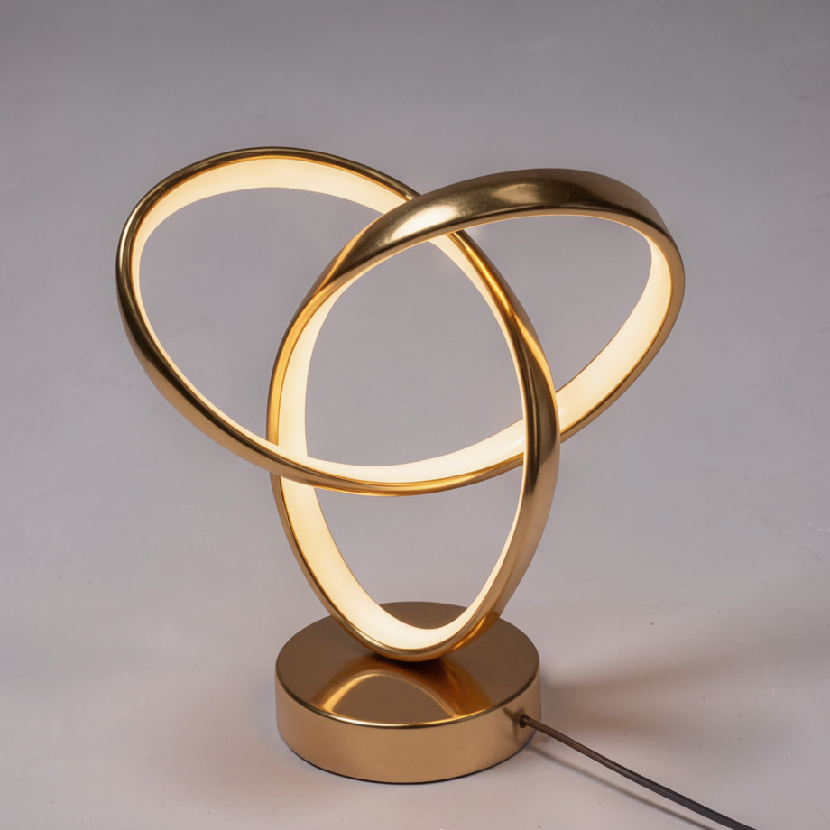 Lampe de Chevet Blanche et Dorée
