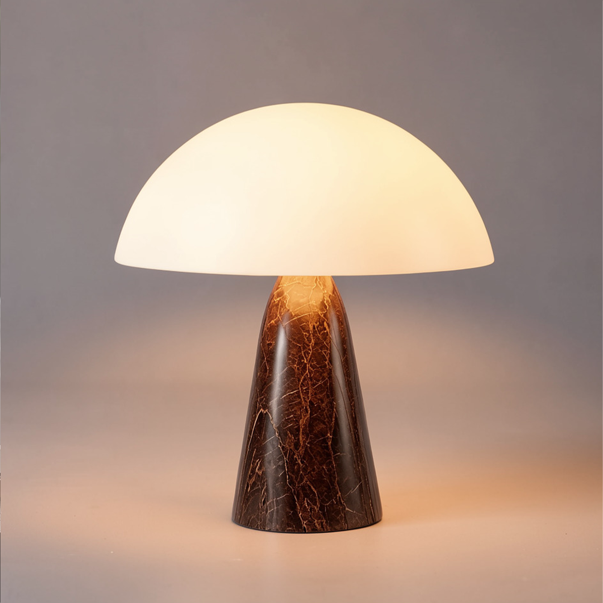 Lampe de Chevet Pied Céramique Marron