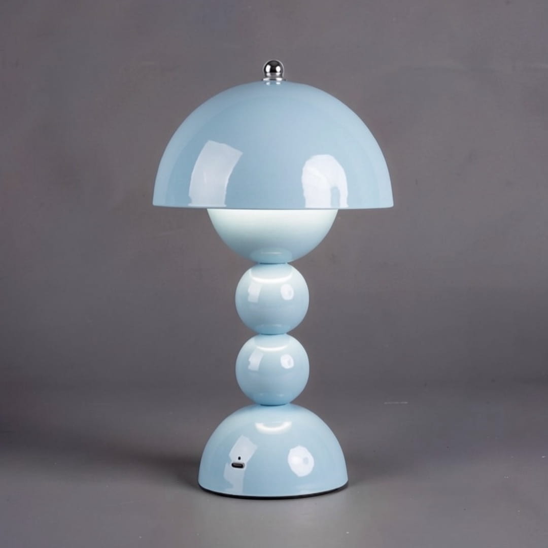 Grosse Lampe de Chevet Bleue