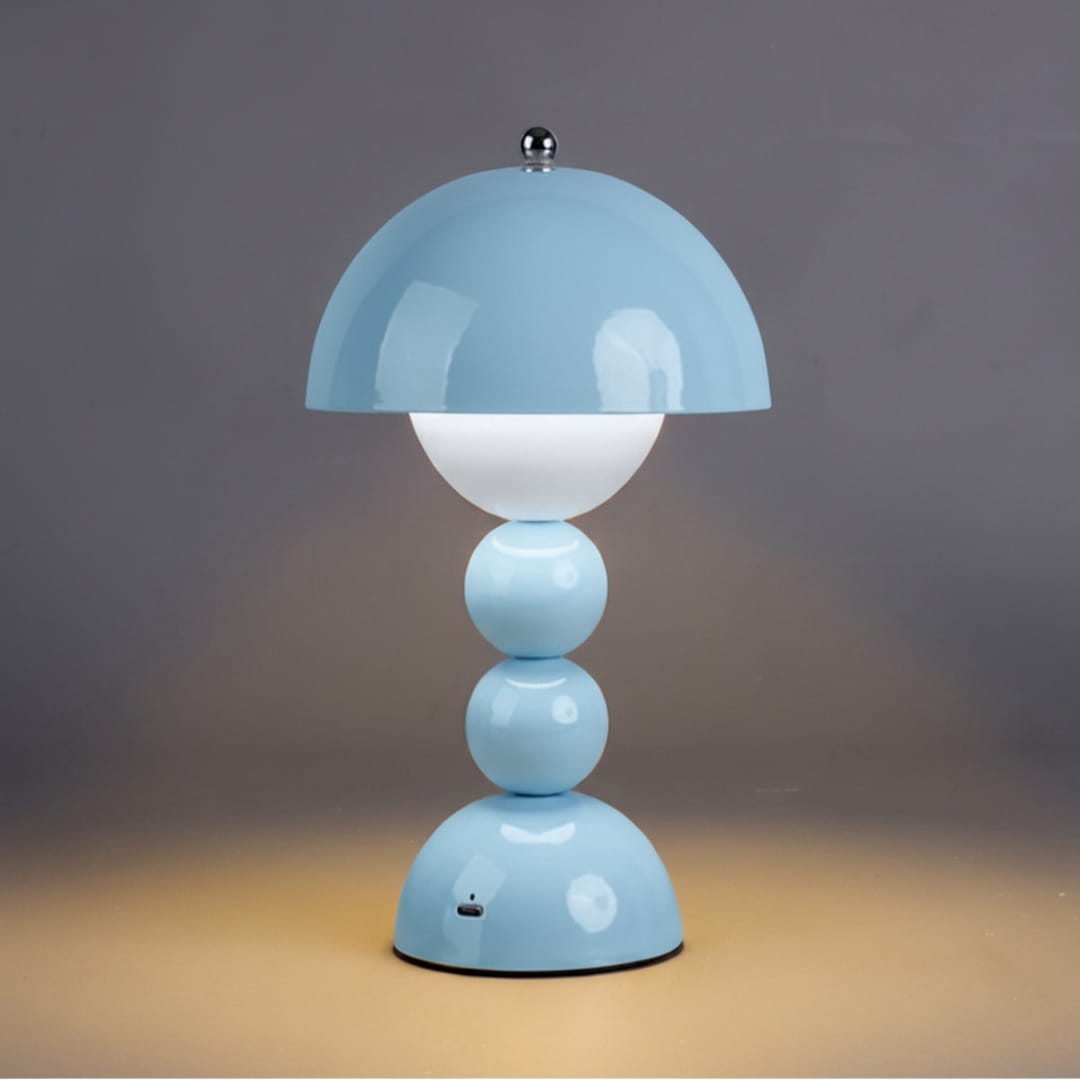 Grosse Lampe de Chevet Bleue