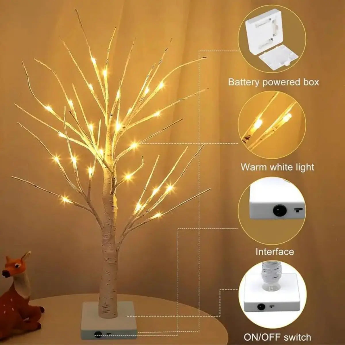 Lampe de Chevet Blanche Originale