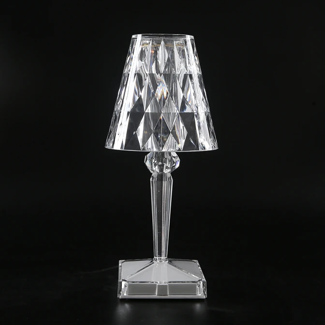 Lampe de Chevet Pied Cristal Vintage