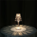 Lampe de Chevet Pied Cristal Vintage
