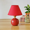 Lampe de Chevet en Céramique Rouge