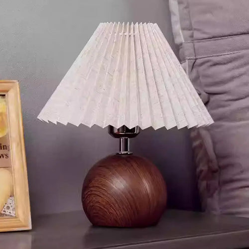 Lampe de Chevet Classique en Bois