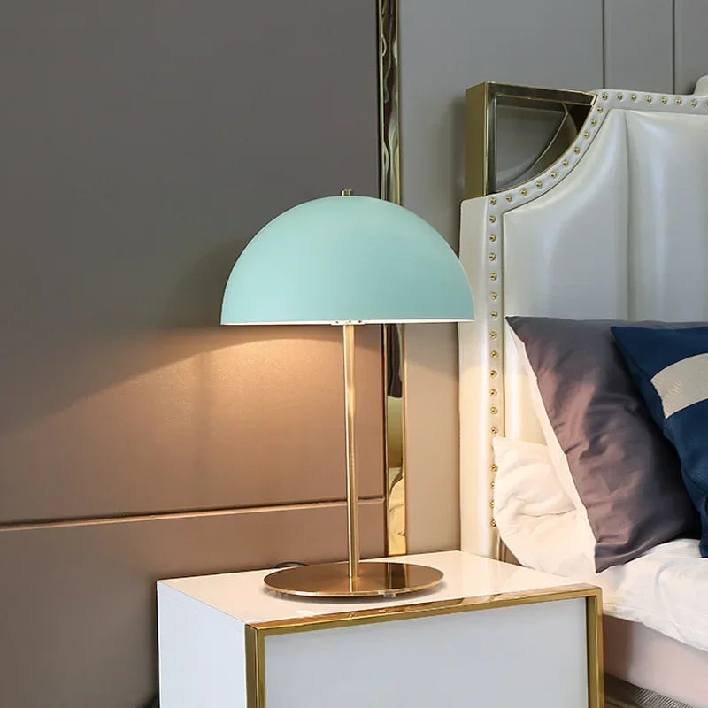 Lampe de Chevet Bleu et Or