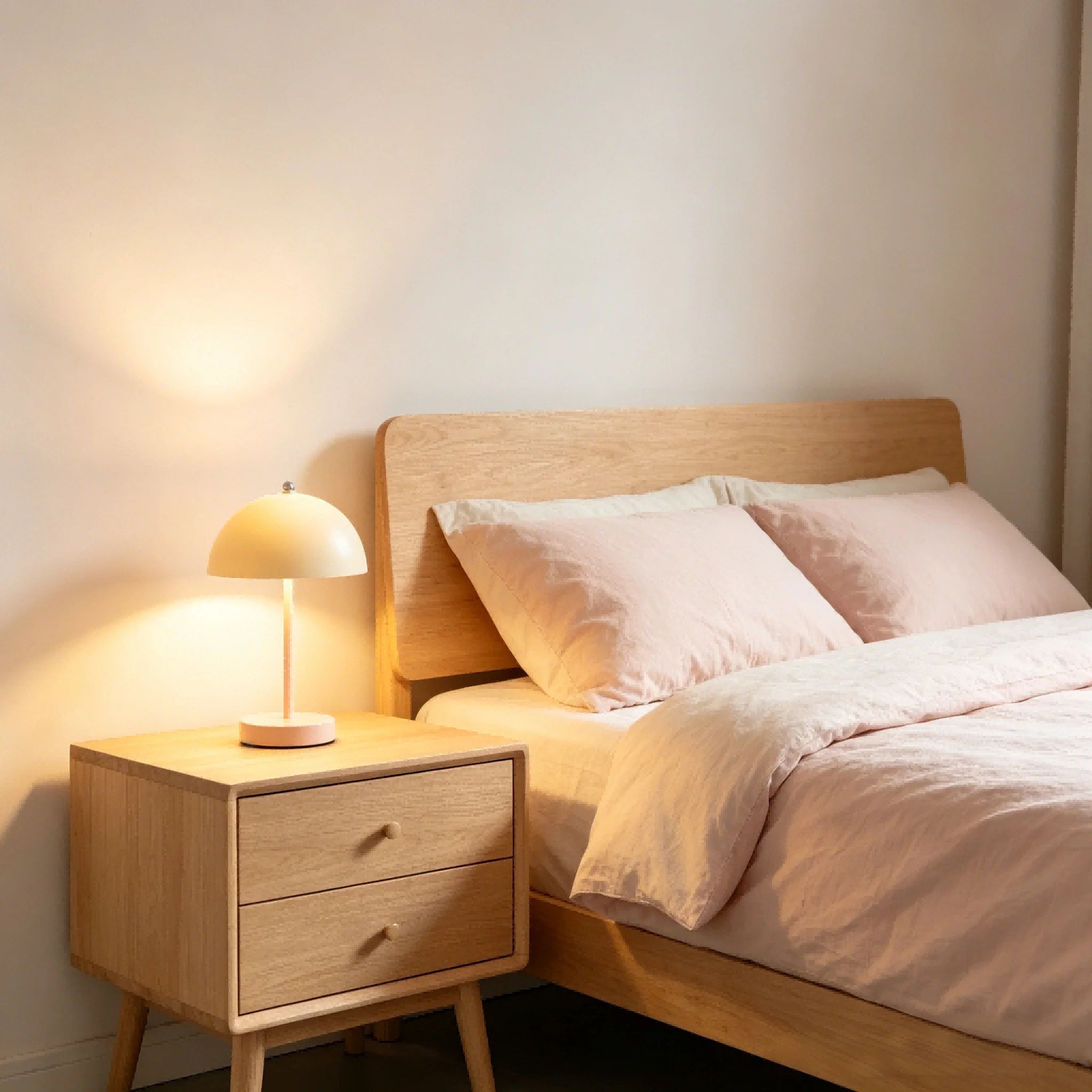 Lampe de Chevet Tactile Beige