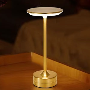 Lampe de Chevet Sans Fil Doré