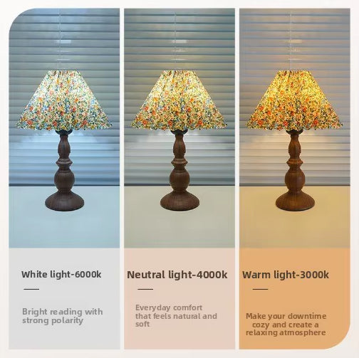 Lampe de Chevet Vintage Bois