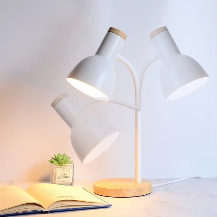 Lampe de Chevet Blanche et Bois
