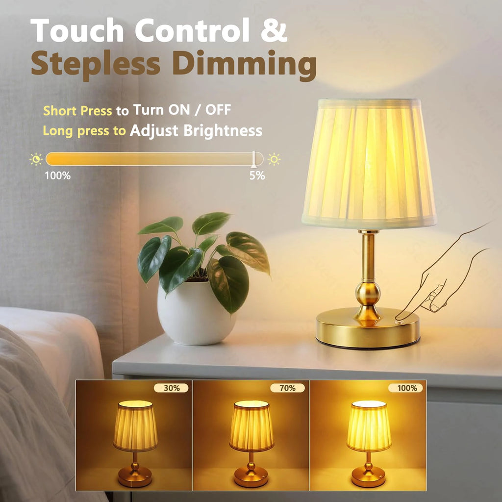 Lampe de Chevet Sans Fil Rechargeable