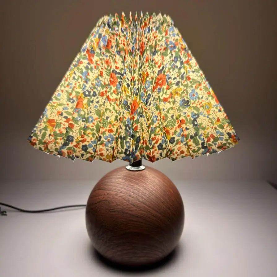 Lampe de Chevet en Bois Tourné