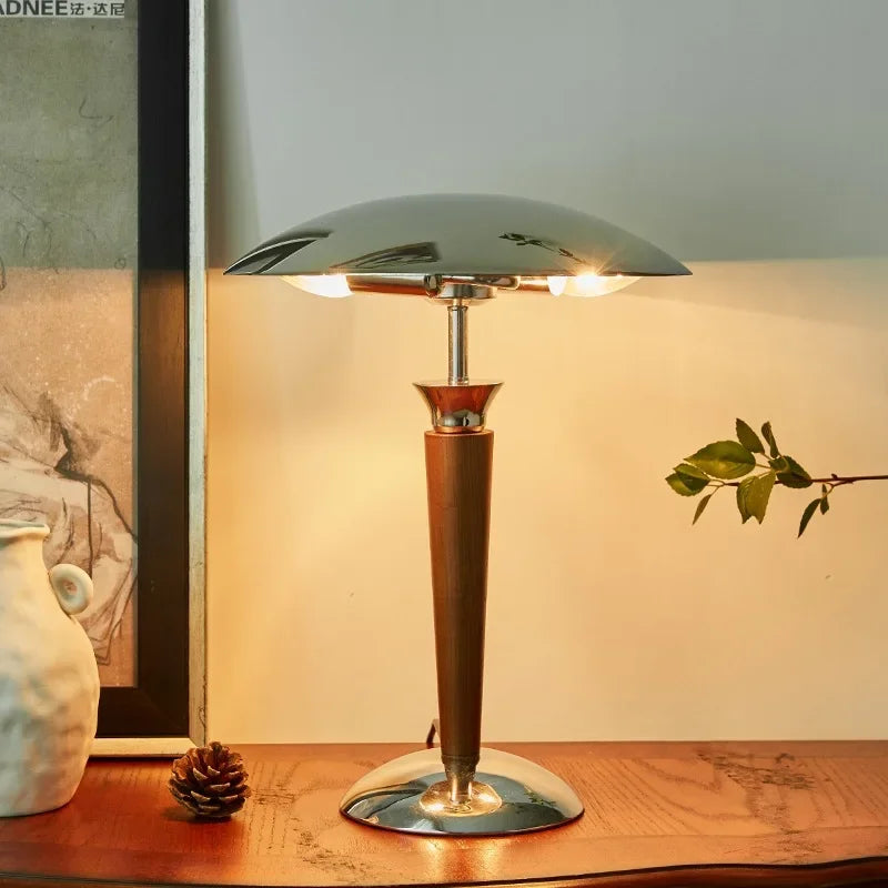 Lampe de Chevet Design en Bois