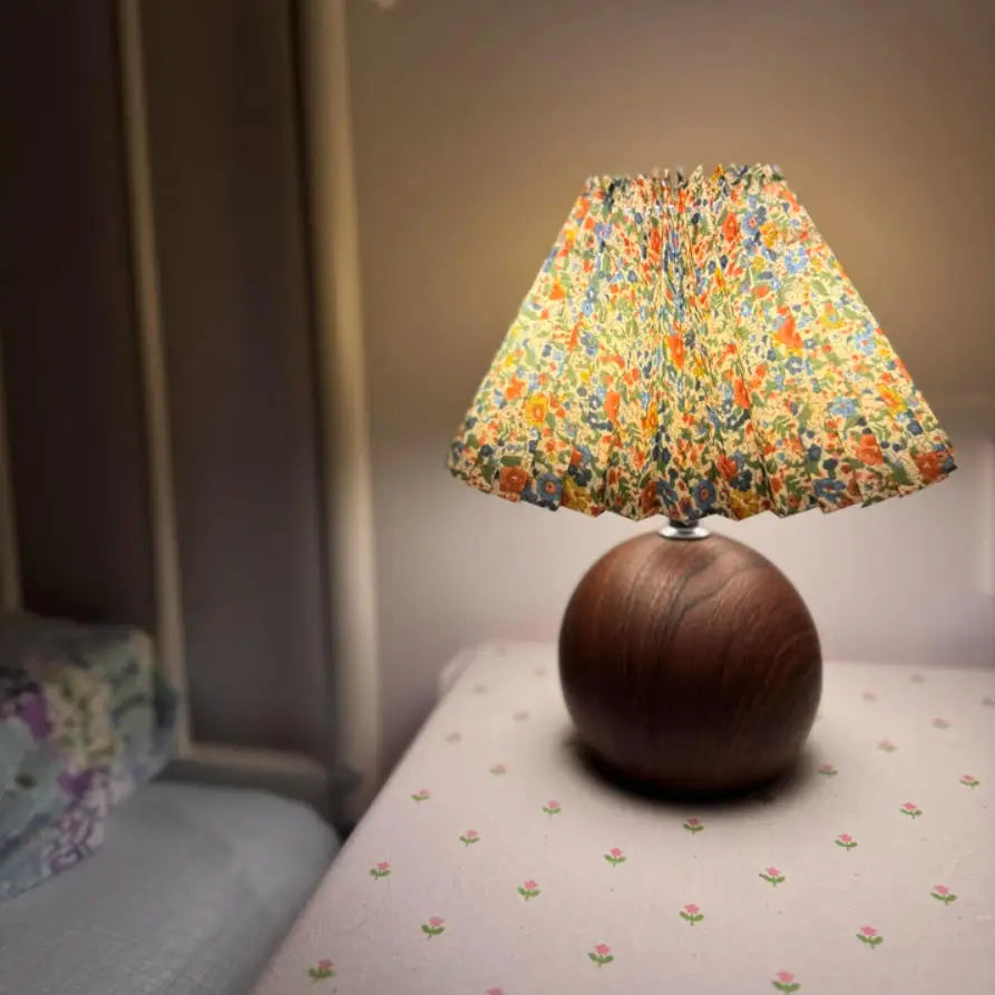 Lampe de Chevet en Bois Tourné