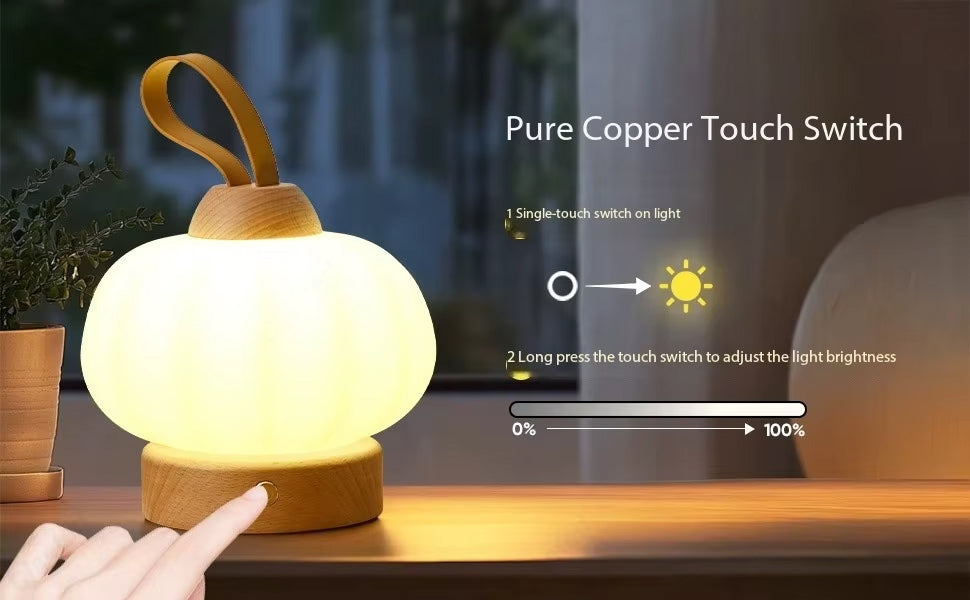 Lampe de Chevet Originale en Bois