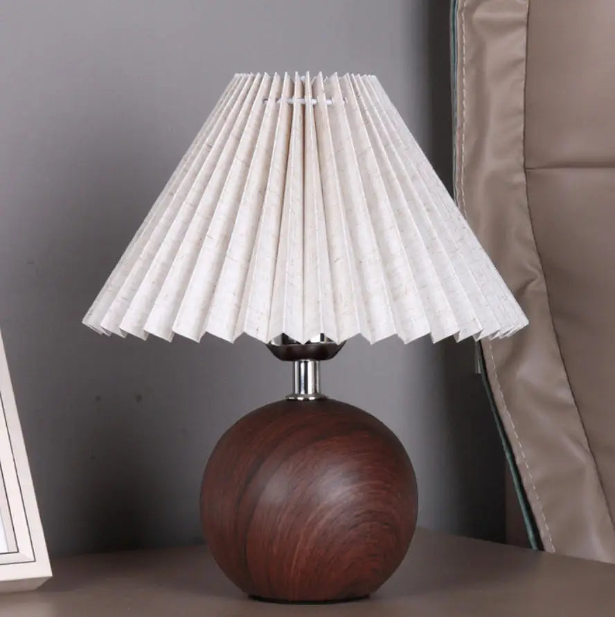 Lampe de Chevet Classique en Bois