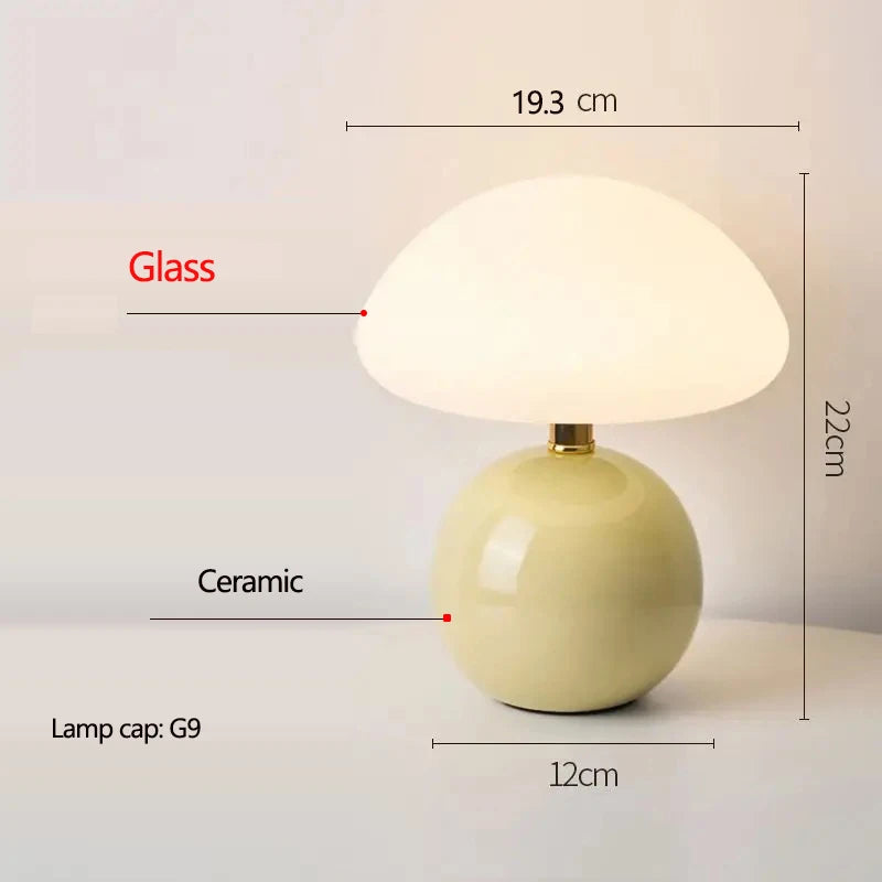 Lampe de Chevet Céramique Beige