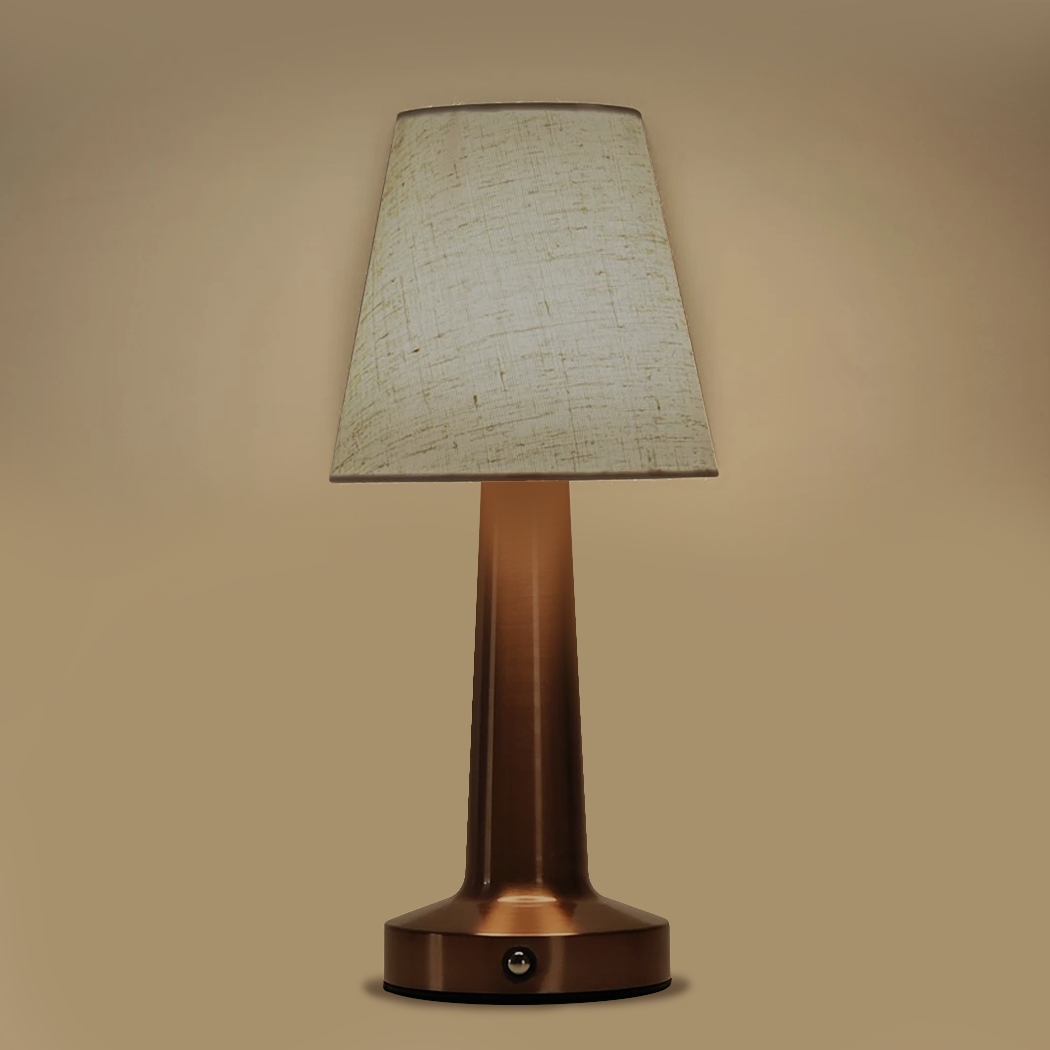 Lampe de Chevet Blanche Doré Rose