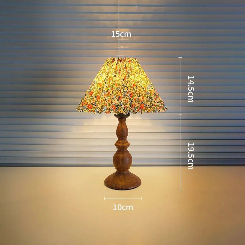 Lampe de Chevet Vintage Bois