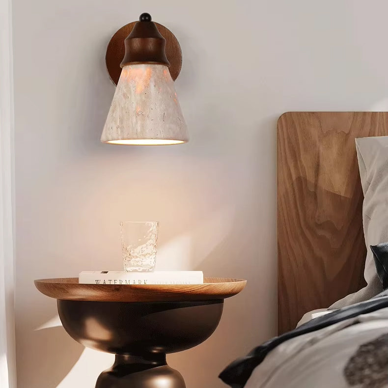 Lampe de Chevet en Bois Murale