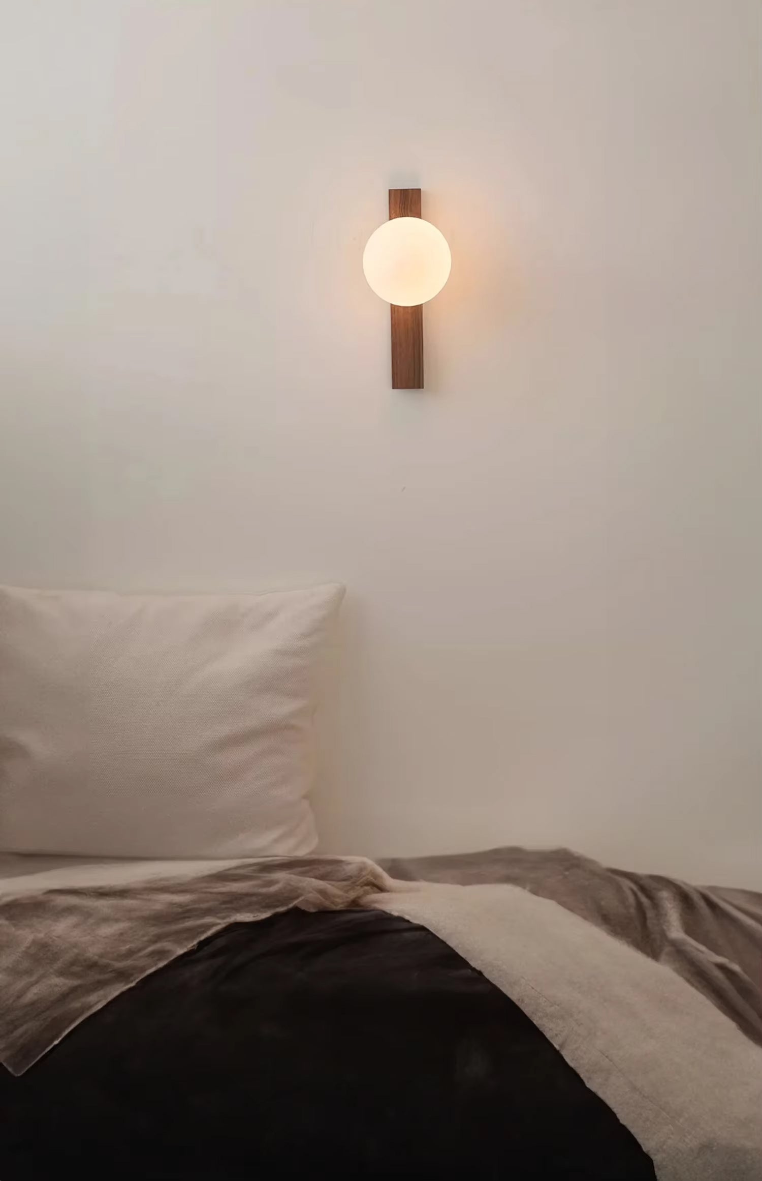 Lampe de Chevet Murale Bois