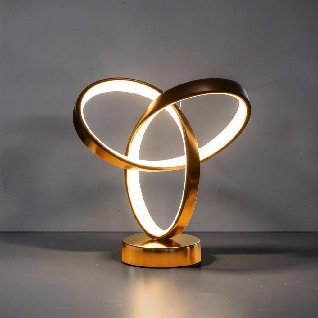Lampe de Chevet Blanche et Dorée