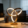 Lampe de Chevet Blanche et Dorée