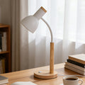 Lampe de Chevet Blanche et Bois