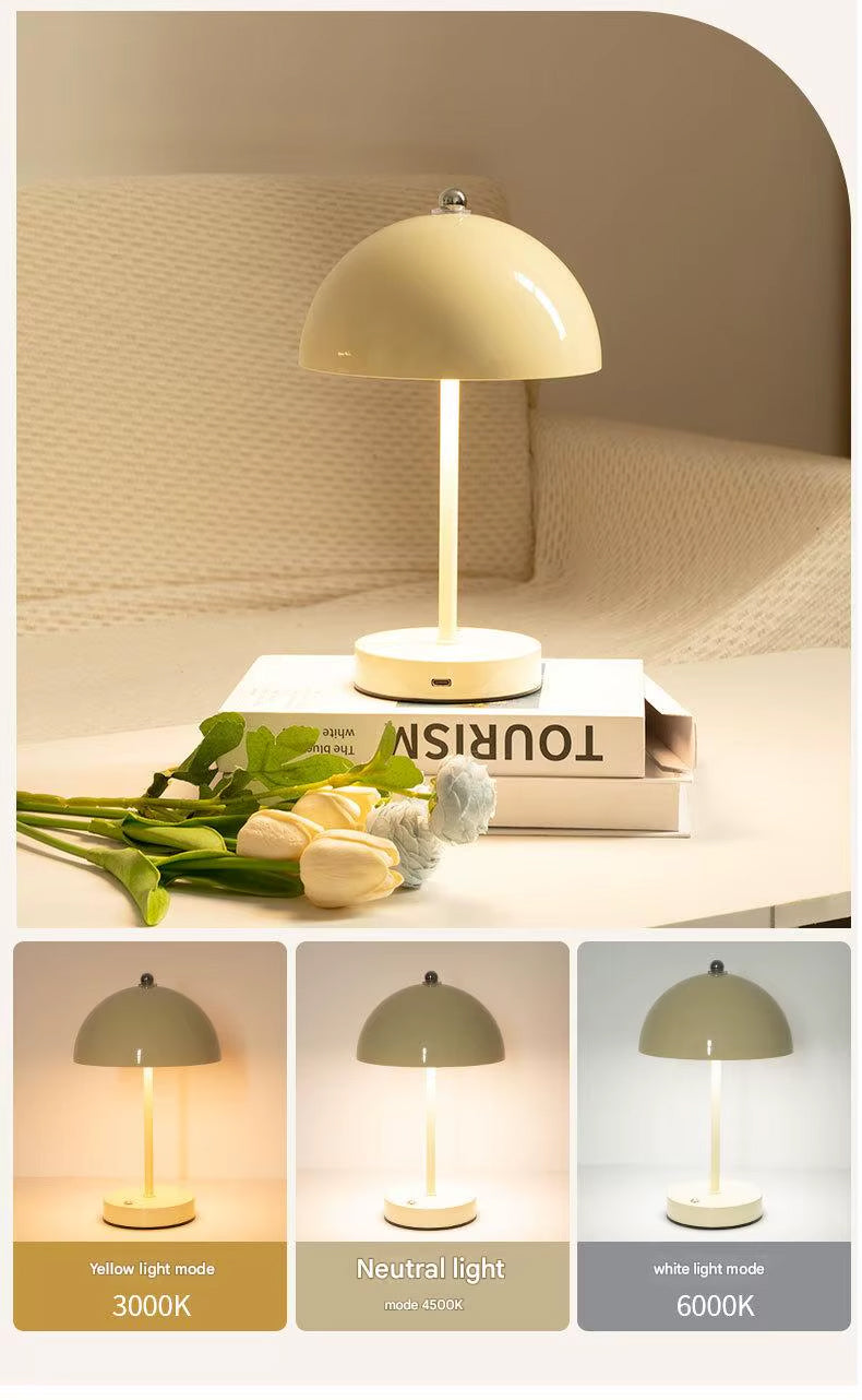 Lampe de Chevet Tactile Beige
