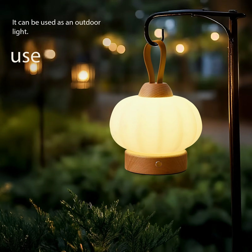 Lampe de Chevet Originale en Bois
