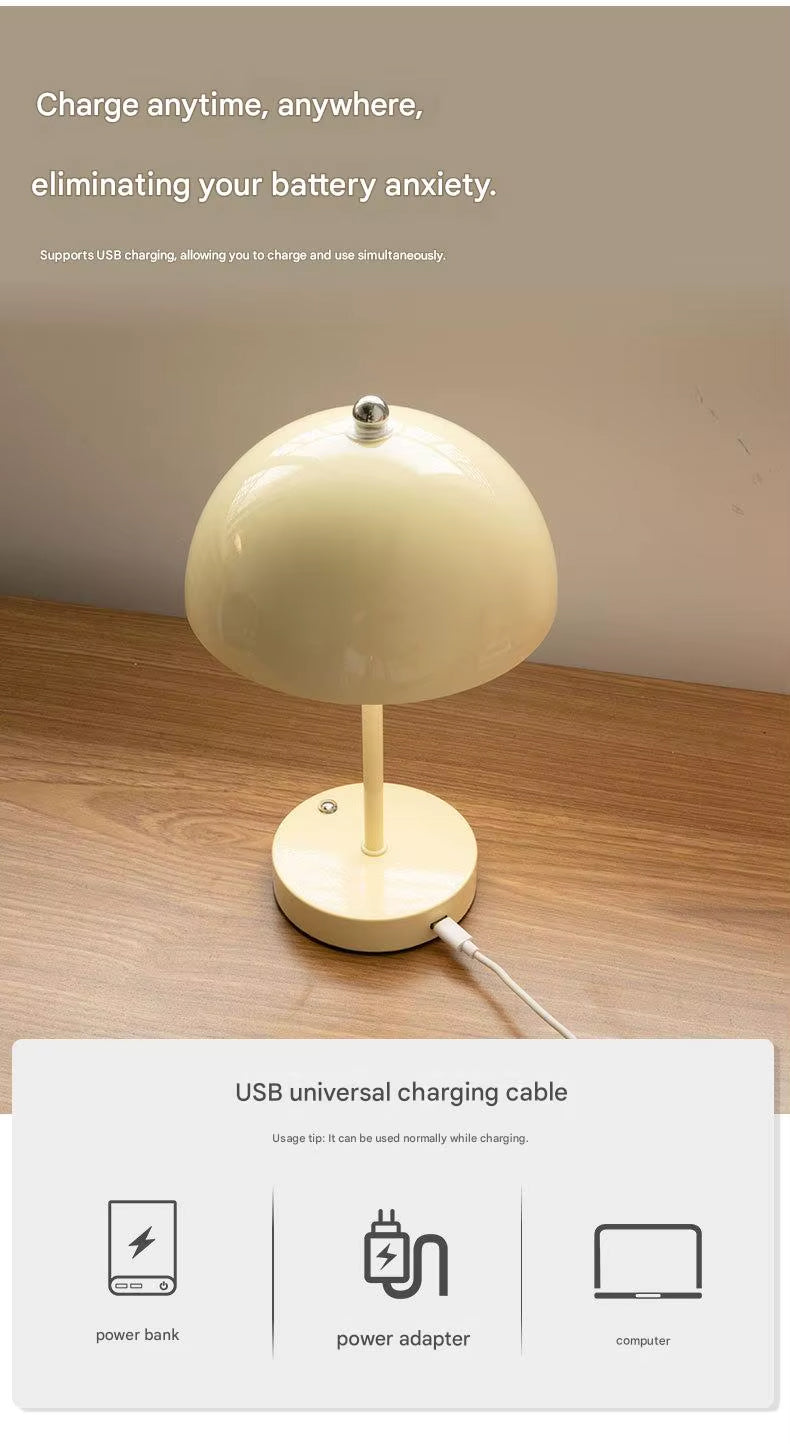 Lampe de Chevet Tactile Beige