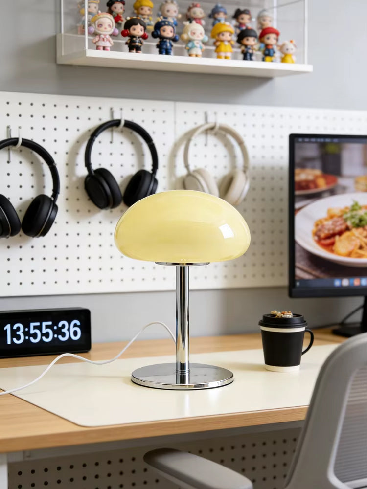 Lampe de Chevet Pied Métal Beige