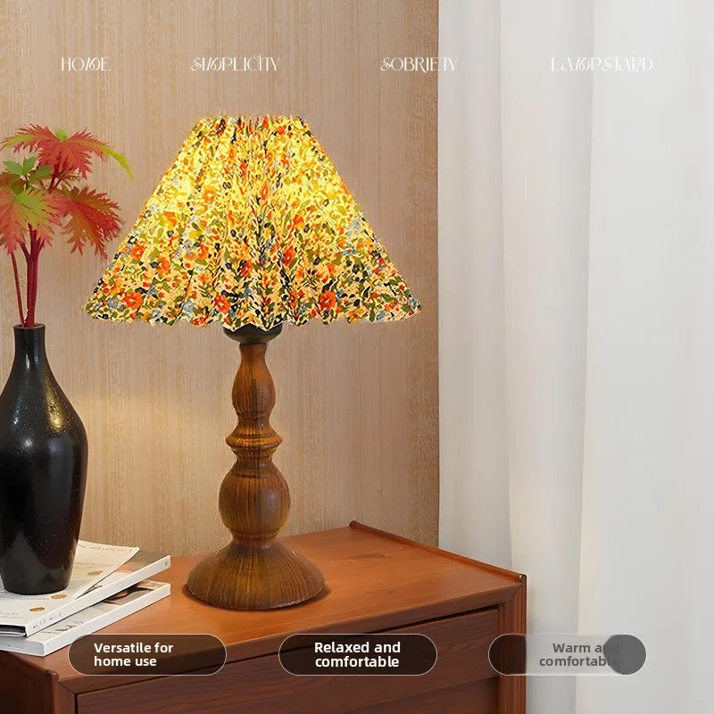 Lampe de Chevet Vintage Bois