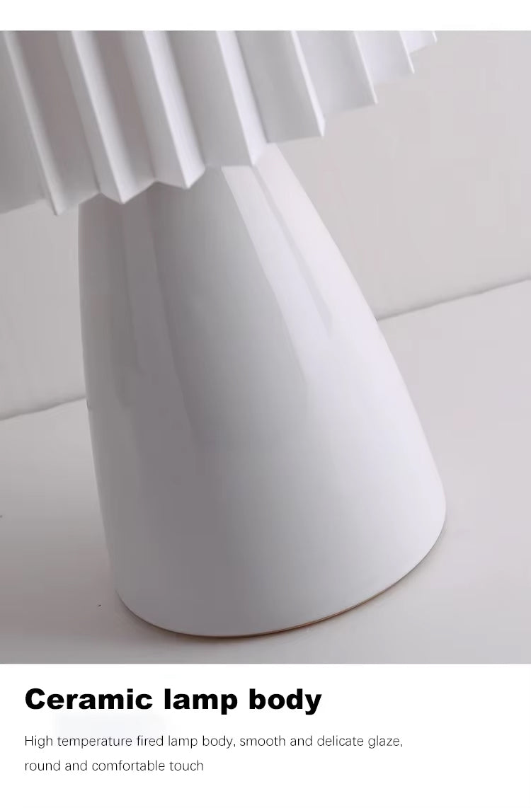 Lampe de Chevet Céramique Blanche
