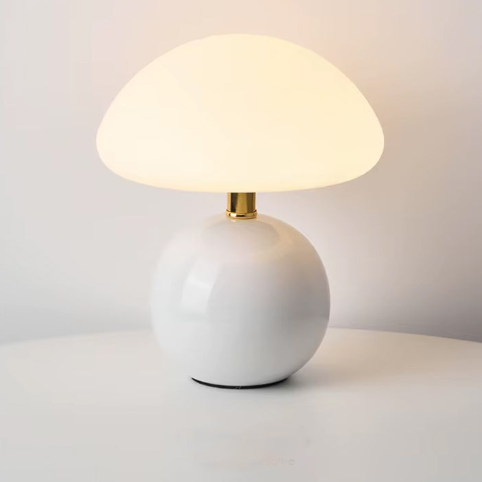 Lampe de Chevet en Céramique Blanche