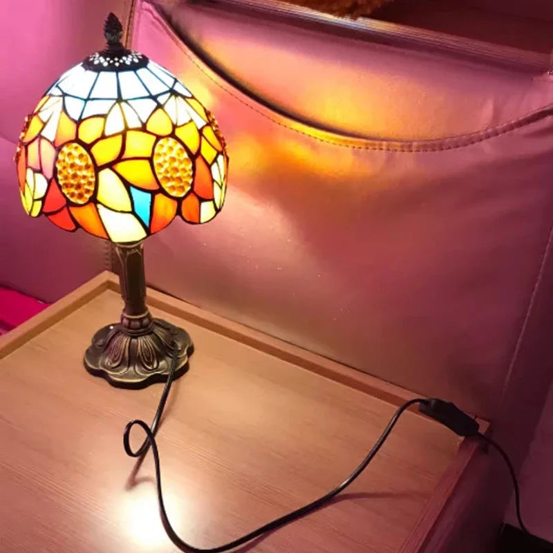 Lampe de Chevet Fleur Vintage