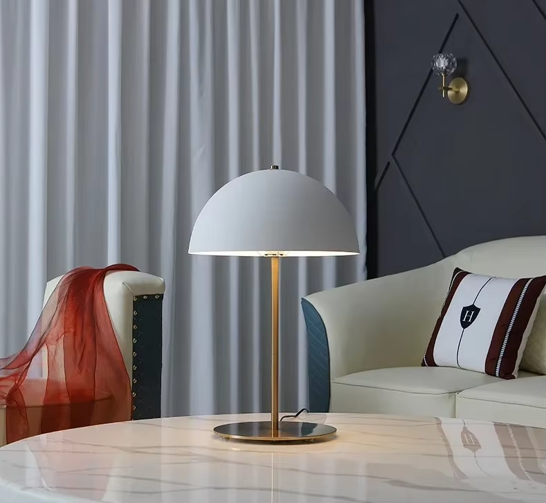 Lampe de Chevet Blanche et Or