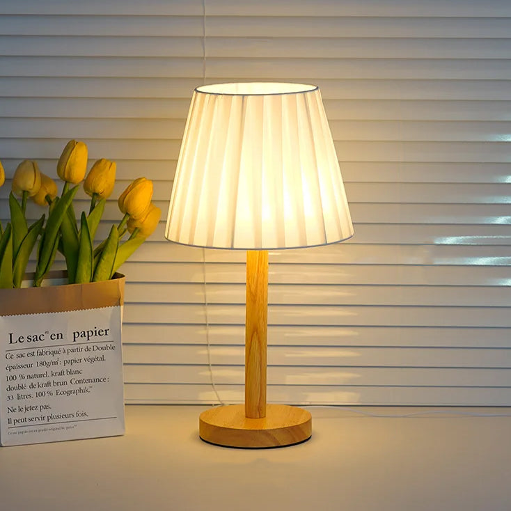 Lampe de Chevet Avec Pied en Bambou