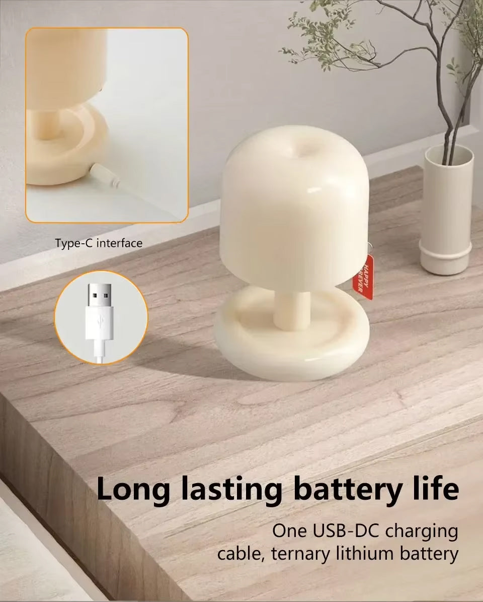 Petite Lampe de Chevet Champignon