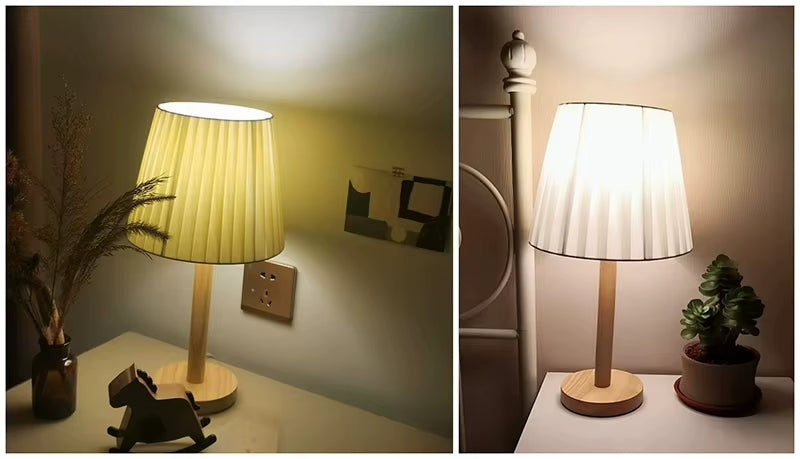 Lampe de Chevet Avec Pied en Bambou