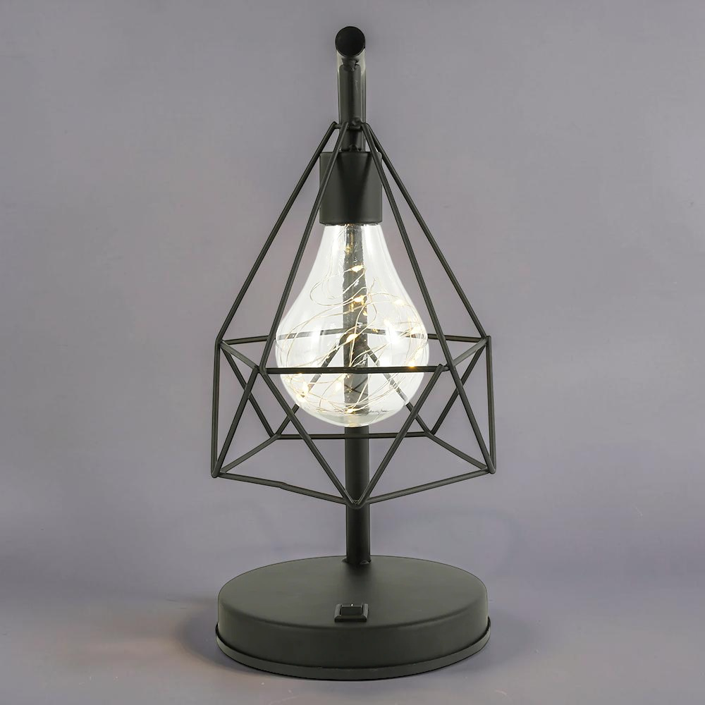 Lampe de Chevet Industrielle Grillage