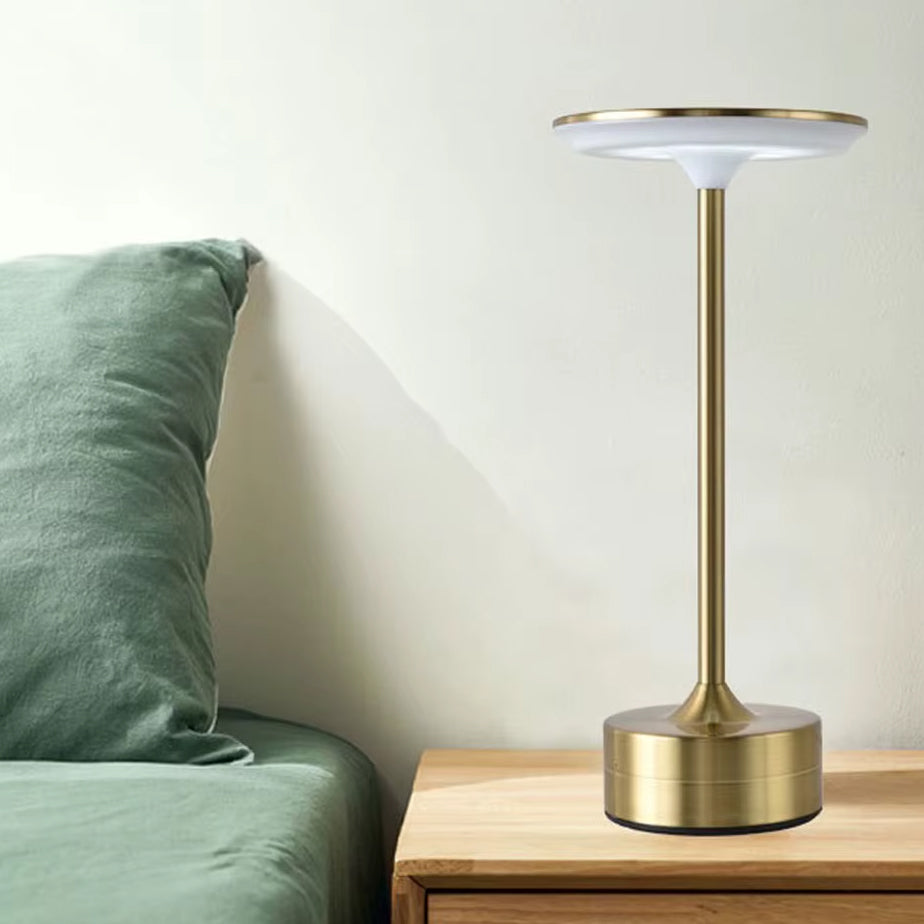 Lampe de Chevet Sans Fil Doré