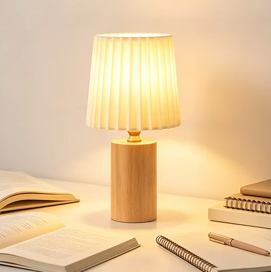 Lampe de Chevet en Bois Précieux Design Scandinave