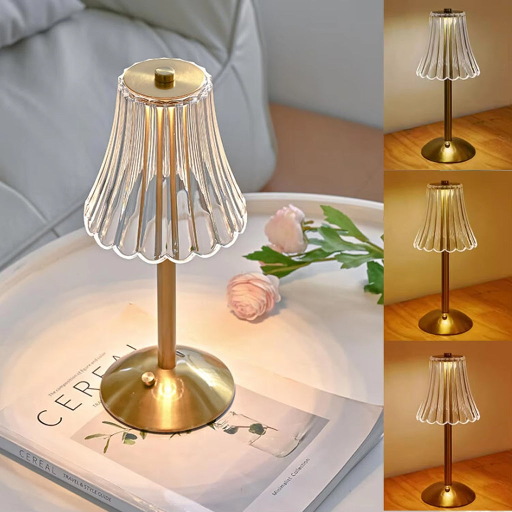 Lampe de Chevet Cristal Vintage