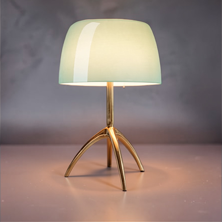 Lampe de Chevet Bleu Canard sur Pied