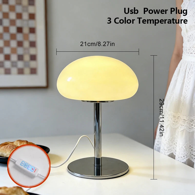 Lampe de Chevet Pied Métal Beige