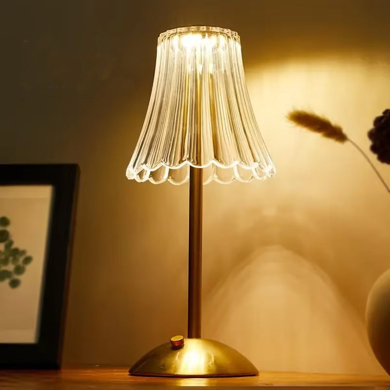 Lampe de Chevet Cristal Vintage