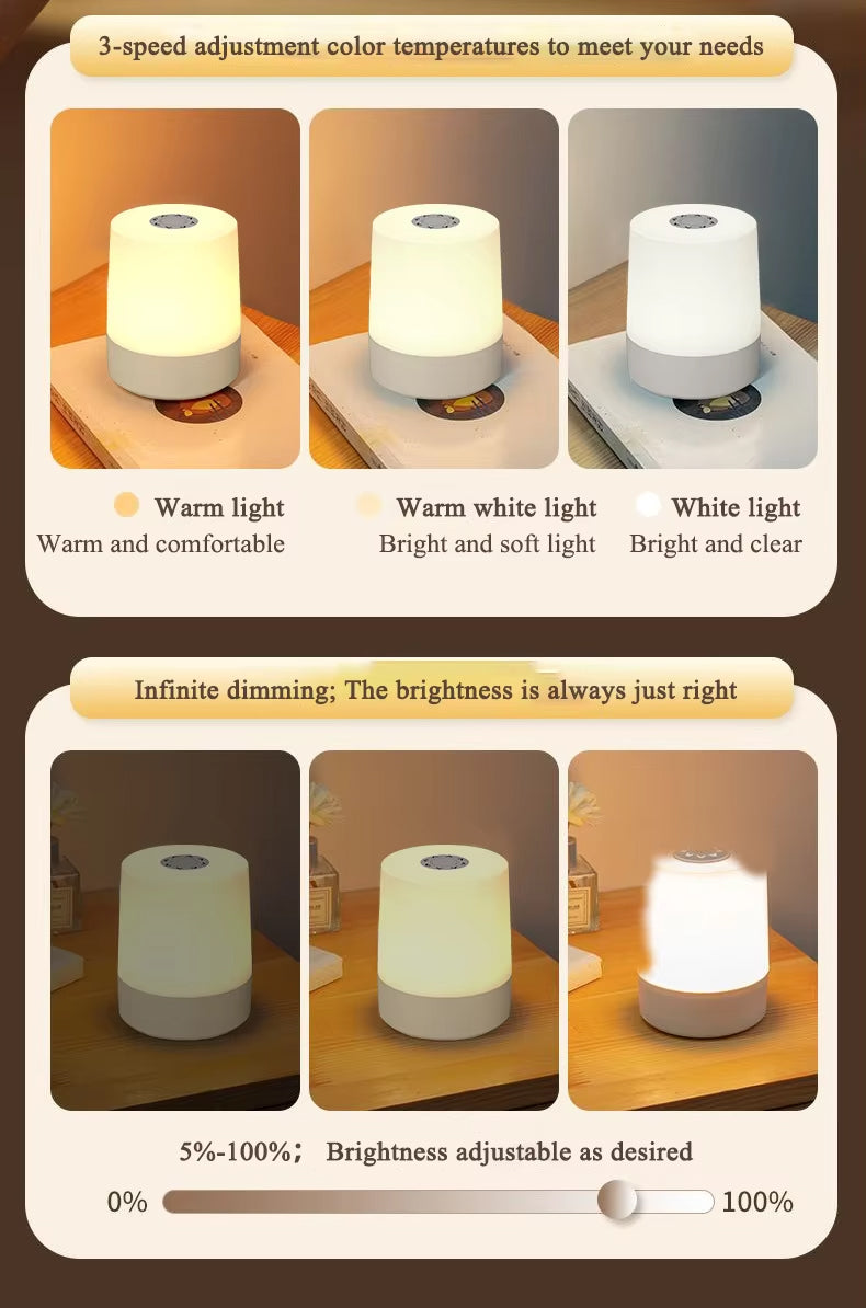 Lampe de Chevet Ronde LED